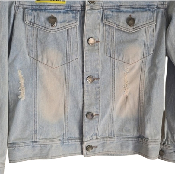 Bibisama "Hagane" Anime Inspired Streetwear Unisex Demin Jacket Size 1 - Picture 8 of 16